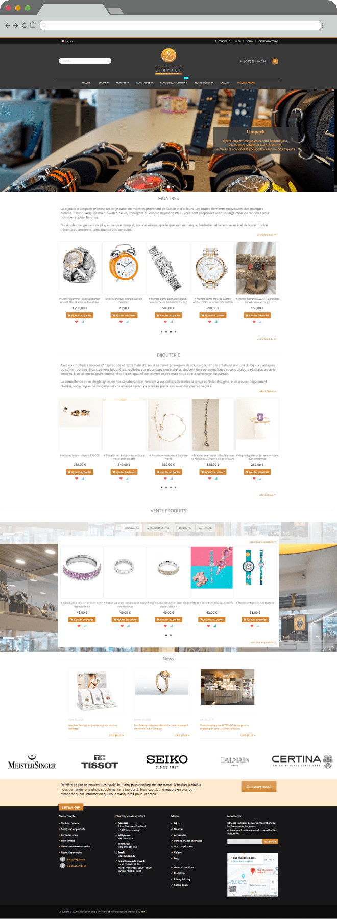 ecommerce page