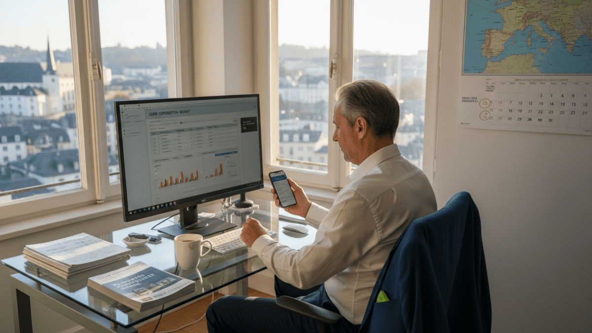Luxembourg SME owner checks web leads