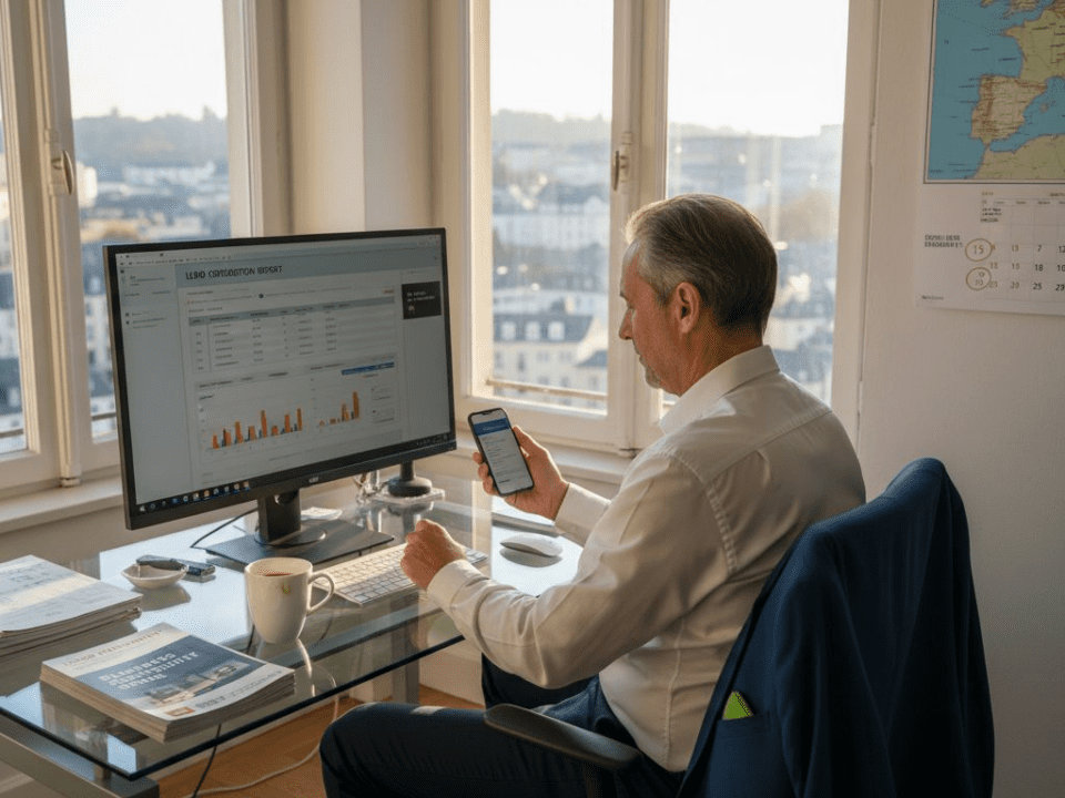 Luxembourg SME owner checks web leads