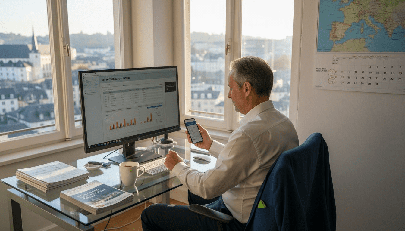 Luxembourg SME owner checks web leads