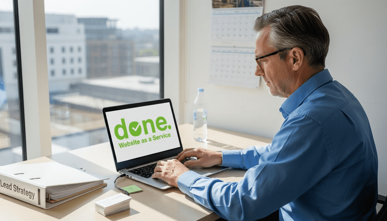 Luxembourg SME owner working on lead generation