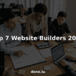 Team planning website redesign at large office table