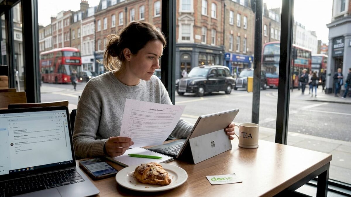 Small business owner planning digital strategy