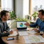 Consultant and SMB owner meeting in Luxembourg office