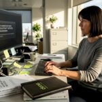 IT manager reviewing urgent security update