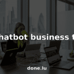 Team collaborating with AI chatbot tools in office