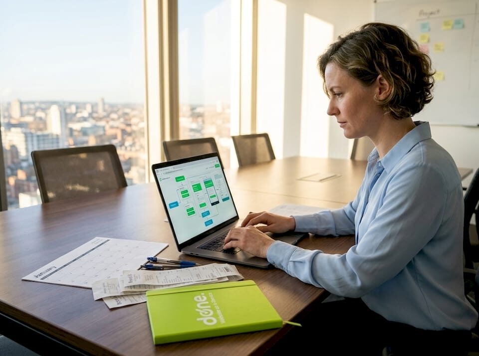 Manager planning workflow automation in office