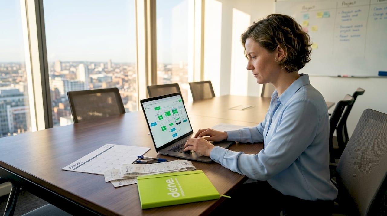 Manager planning workflow automation in office
