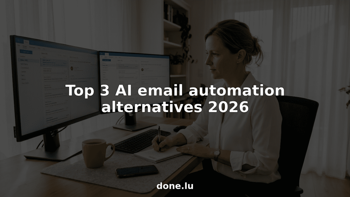 Professional working on email automation tools