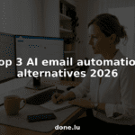 Professional working on email automation tools