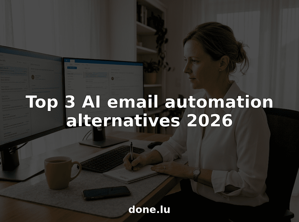 Professional working on email automation tools
