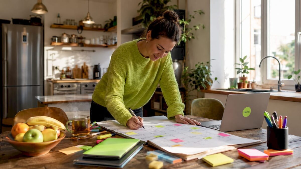 Marketing manager planning campaign timeline