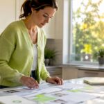 Marketing professional reviewing inbound marketing notes