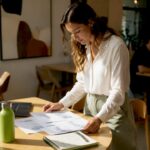 E-commerce manager reviewing optimisation reports
