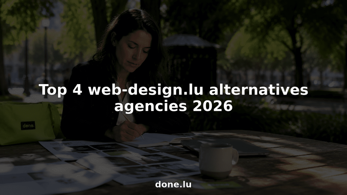 Digital strategist reviewing web design agency portfolios