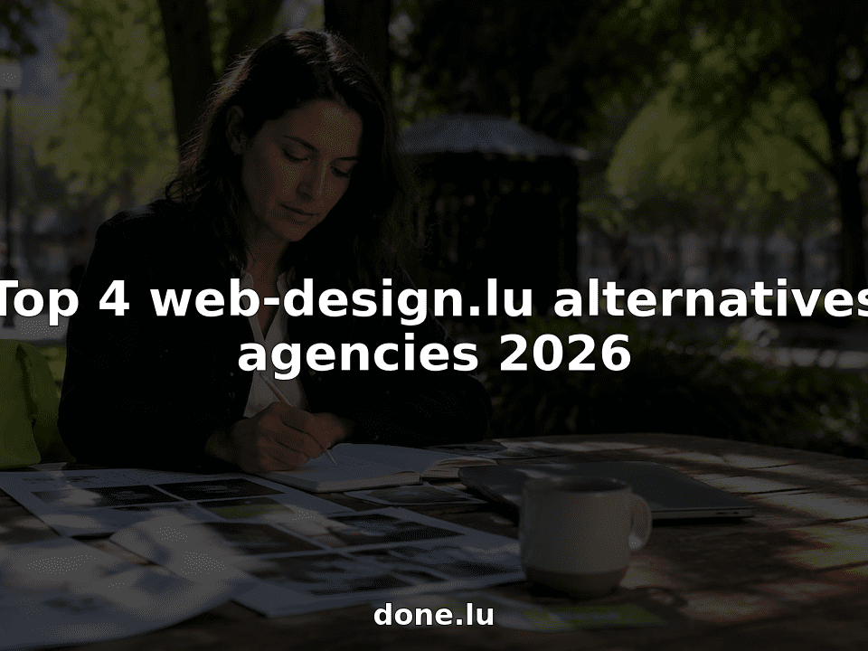 Digital strategist reviewing web design agency portfolios