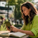 Marketing professional optimising digital campaigns in office