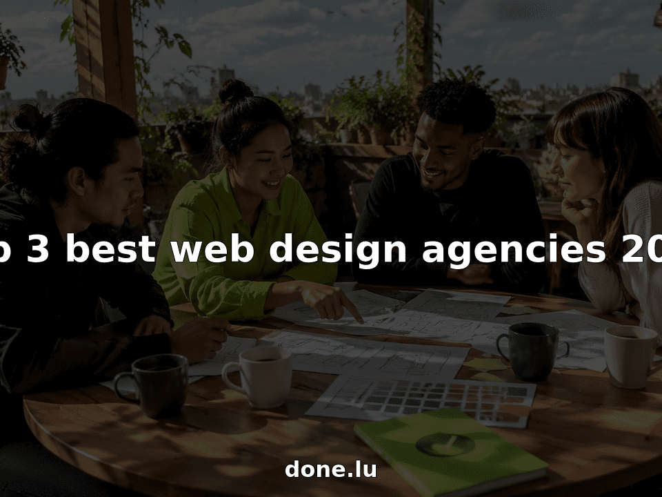 Web design team collaborating over wireframes in office