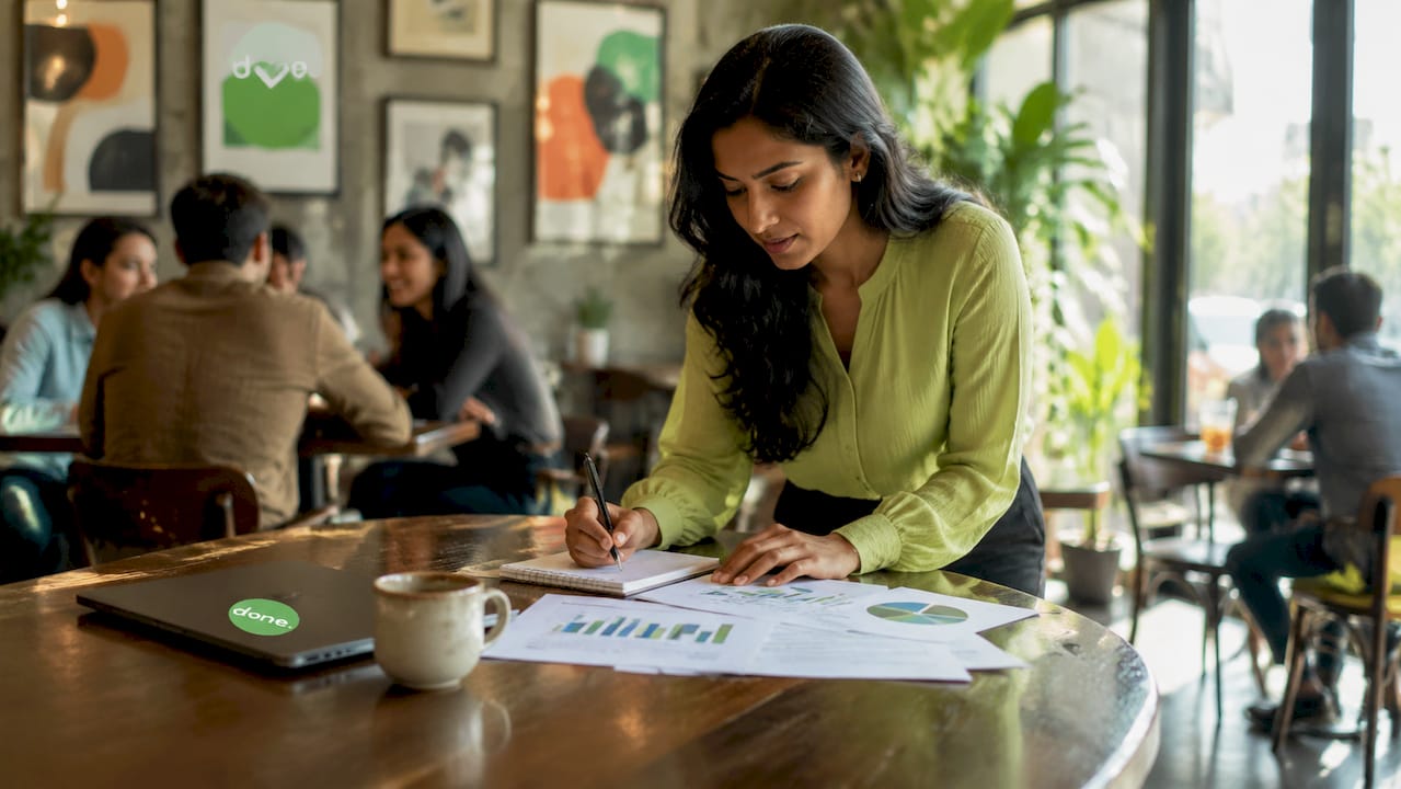 Woman planning ecommerce growth strategies at desk