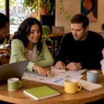 Small business team brainstorming inbound marketing