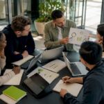 SME team discussing digital transformation strategy
