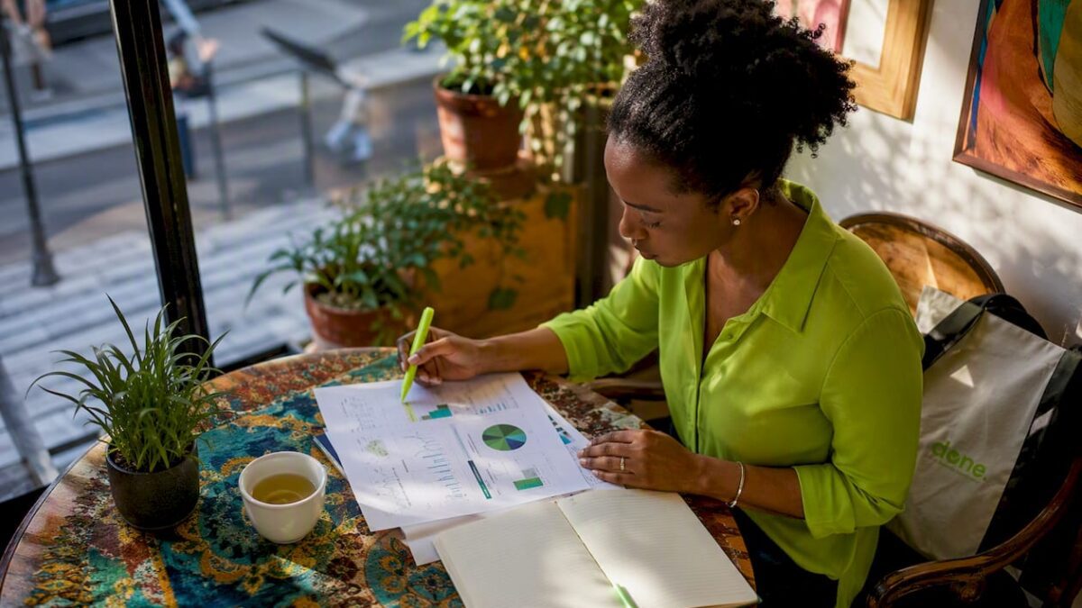 SEO analyst reviewing AI impact reports