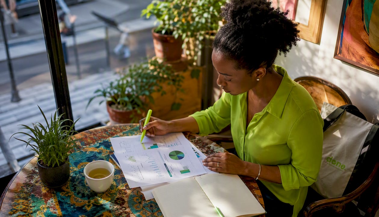 SEO analyst reviewing AI impact reports