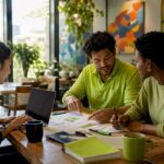 Team collaborating on growth-driven design strategy