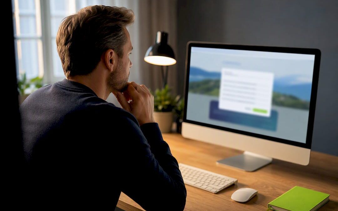 Business owner reviewing GDPR-ready website launch