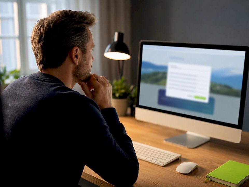 Business owner reviewing GDPR-ready website launch