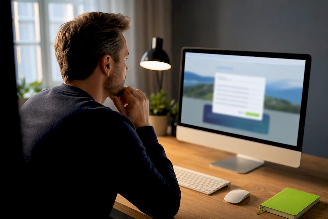 Business owner reviewing GDPR-ready website launch