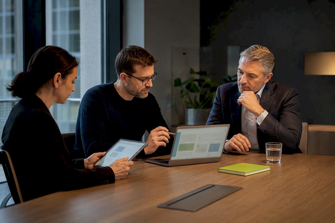 B2B buying group comparing supplier options