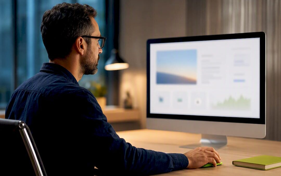 Strategist testing a newly launched website