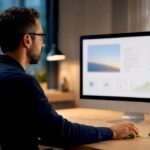 Strategist testing a newly launched website