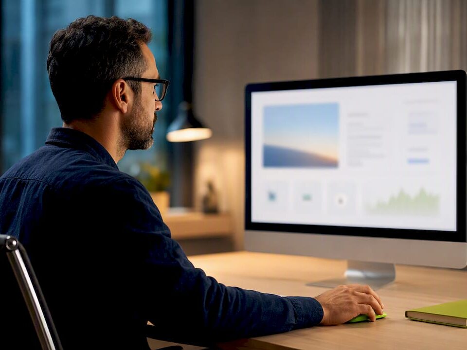 Strategist testing a newly launched website