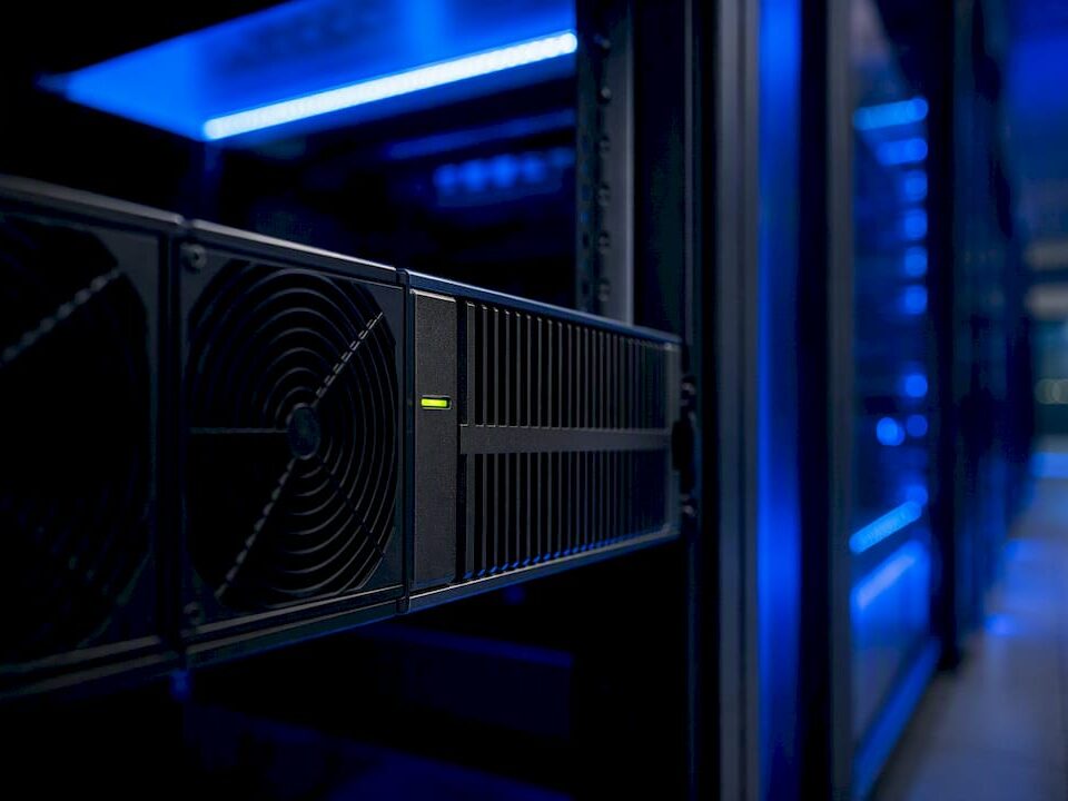 GPU inference server running in data center