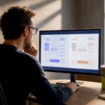 Marketer comparing two checkout page variants
